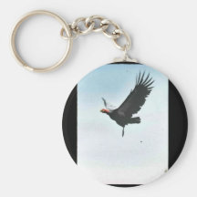 California condor in flight key chains