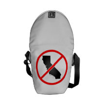 California Cross Out Symbol Messenger Bag