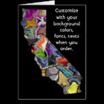 California Customize colorful card how you want it cards