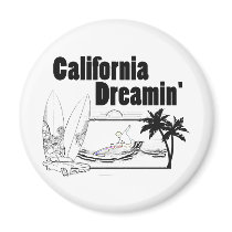 California Dreamin' Refrigerator Magnets