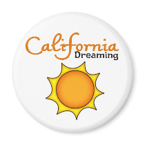 California Dreaming Refrigerator Magnet