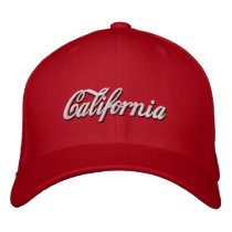 california embroidered hat