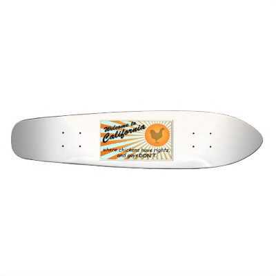 California Equal Rights 70's Longboard Skate Board by EqualityCreations