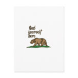 california-find-yourself-here postcards