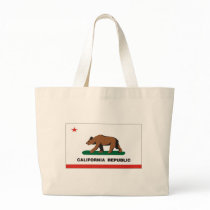California Flag Canvas Bags