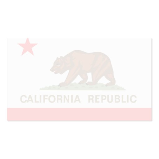 California Flag Business Cards (back side)