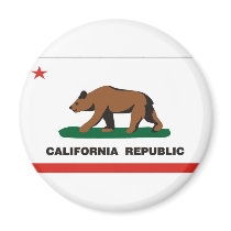 California Flag magnets by LSDmeCom California Flag magnets