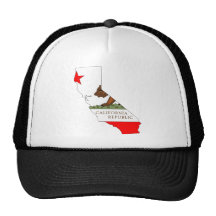 California Flag Map Hat