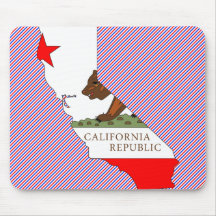 California Flag Map Mousepad