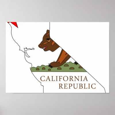 California Flag Map