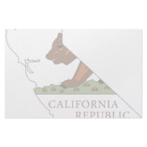 California Flag Map stationery