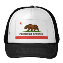 California Flag Mesh Hats
