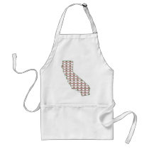 California Flag Outline Aprons