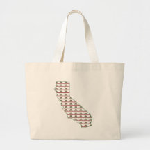 California Flag Outline Bags