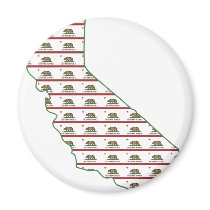 California Flag Outline Fridge Magnet