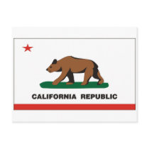 California Flag Postcard