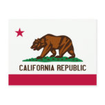 California Flag Postcard
