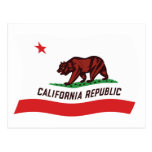 California Flag Postcard