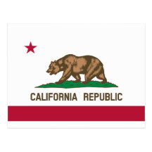 California Flag Postcards