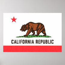 CALIFORNIA FLAG Poster