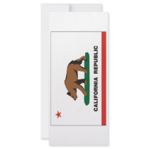 California Flag Custom Rack Card