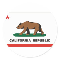 California Flag stickers