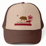 California Flag T-Shirt - Surfer on Beach hats