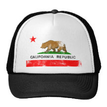 California Flag Trucker Hats