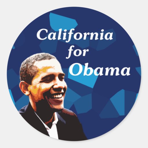 California for Obama 2008 Sticker