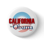 California for Obama Pin
