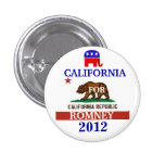 California for Romney 2012 Button