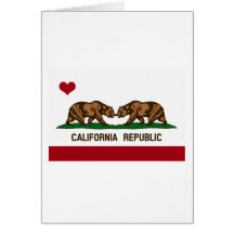 CALIFORNIA GAY MARRIAGE FLAG -.png Greeting Card