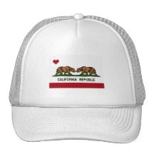 CALIFORNIA GAY MARRIAGE FLAG -.png Trucker Hats