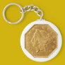 California Gold Fractional Keychain