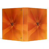 California Golden Poppy Macro Vinyl Binders