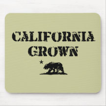 California Grown Bear Mouse Pads