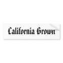 California Grown bumper stickers