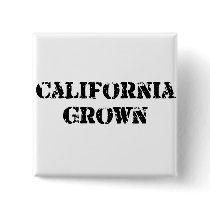 California Grown Pinback Buttons