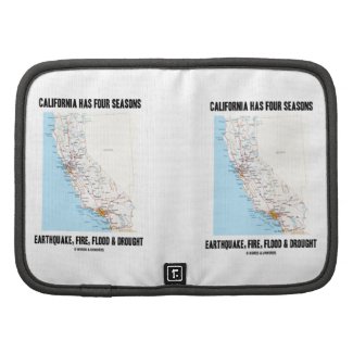 California Has Four Seasons Earthquake Fire Flood Folio Planner