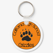 California High School Grizzlies Keychain