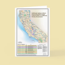California Indian Culture Areas - Greeting Card cards