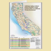California Indian Culture Areas - Notecard cards