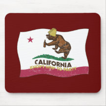 California Knows How to Party Bear Mouse Pads