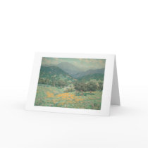 California landscape with Poppies (1213) Card