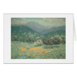 California landscape with Poppies (1213) Card