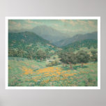 California landscape with Poppies (1213) posters