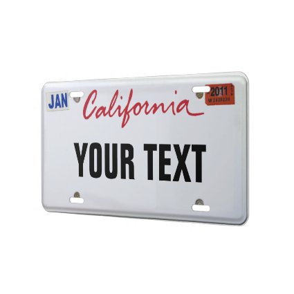 California License Plate License Plate