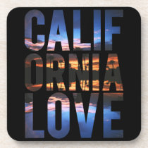 california, love, cool, sunset, typography, love california, words, america, photo, sky, cloud, cute, california love, coaster, [[missing key: type_fuji_coaste]] with custom graphic design