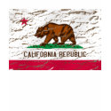 California Machine Washed Retro flag t-shirts