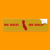 California Map bumper stickers